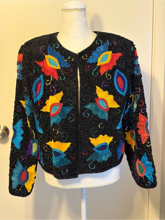 Cache Jackets & Blazers - Caché 100% Silk Blazer Gold Label
